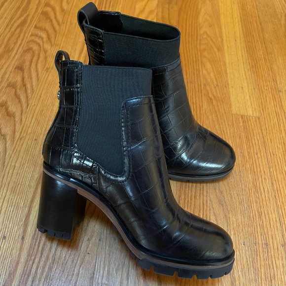 Vince Camuto Black Combat & Moto Boots - Picture 3 of 3